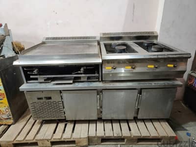 وحدة جريل وشعلات غاز وحده تحزين