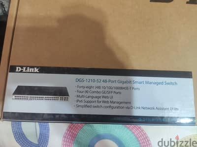 dlink dgs 1210-52 48port Gigabit smart managed switch