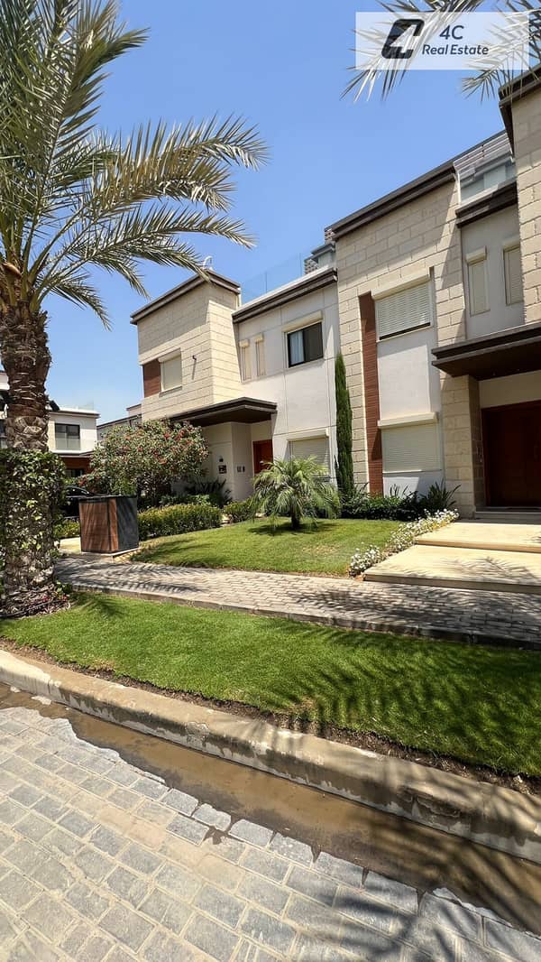 Townhouse villa at the lowest market price of 500k 4 bedrooms prime location in Azzar 2 Compound Fifth Settlement New Cairo
