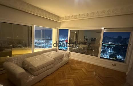 Fully Furnished Apartment for Sale on Main El Seid Street, Dokki – First  use – Ultra Super Lux Finishing – Distinctive View