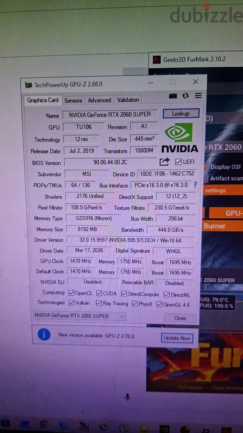 rtx 2060 8G super x gaming 2