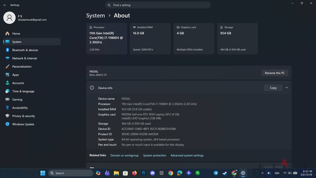 Acer Nitro 5 laptop 1