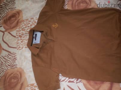تيشرت بولو قطن لون بني مقاس 2xl