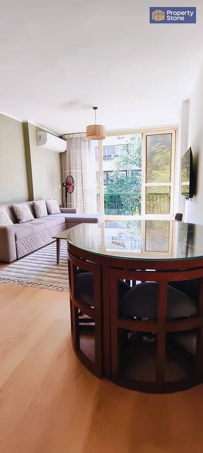  شقة مفروشة للإيجار في قلب دجلة المعادي – .    Fully Furnished Apartment for Rent in the Heart of Degla Maadi – Stunning View & Move-In Ready