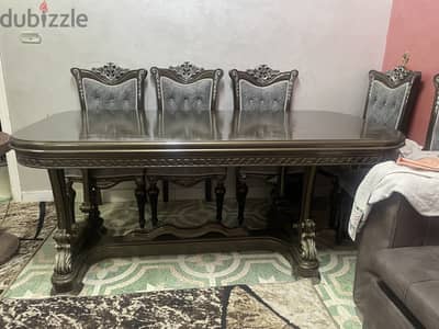 سفره لون بني وخشب زانً