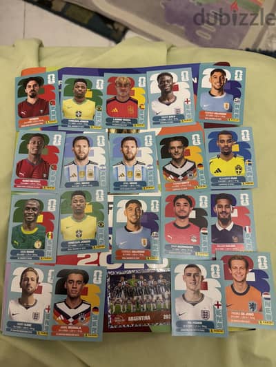 Panini Stickers 2026 World Cup. (Every player has a different price)