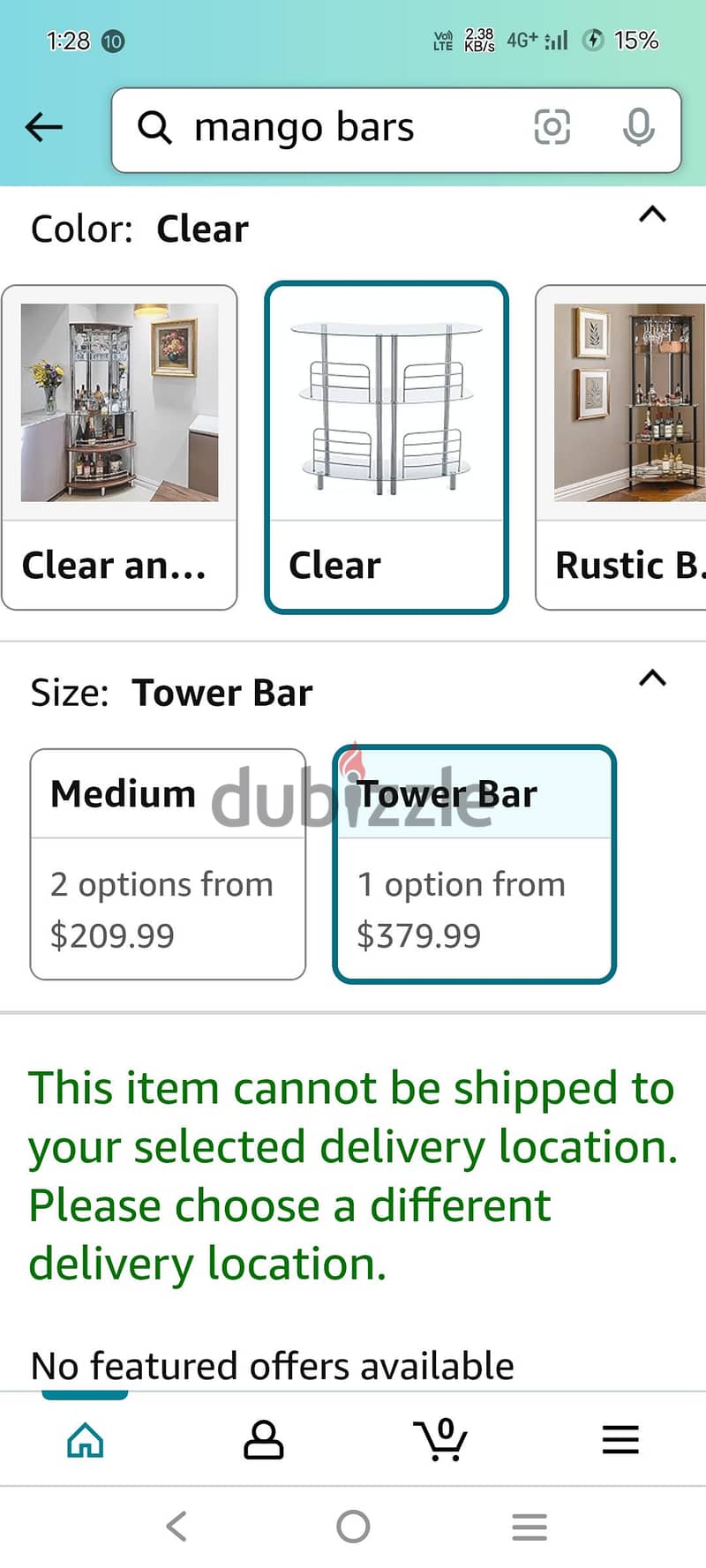Luxury Glass Bar Unit – Available Today! 5