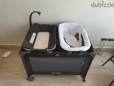 سرير اطفال متنقل baby crib كالجديد