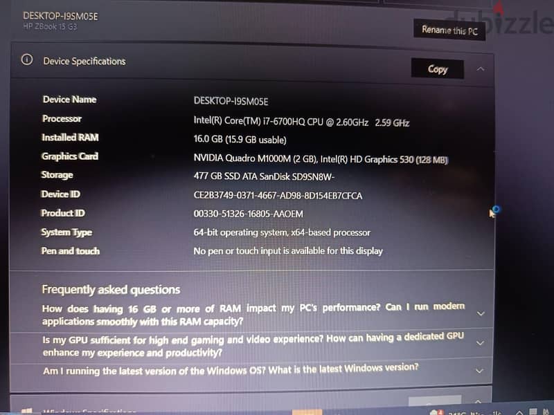 Hp Z Book G3 Workstation 4