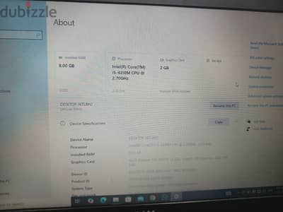 لابتوب ديل بروسيسور core i5