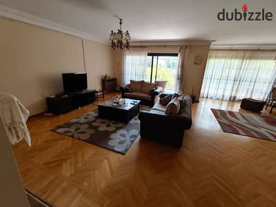 Furnished apartment for rent in Sarayat Al-Maadi, 3 air-conditioned rooms