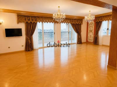 Apartment for rent Corniche Nile Maadi air-conditioned 3 rooms Nile view