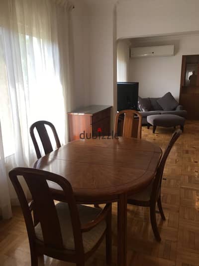 Furnished apartment for rent in Sarayat Al-Maadi, 3 air-conditioned rooms