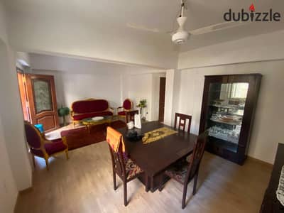 Furnished apartment for rent in Maadi, ground floor, private entrance, air-conditioned