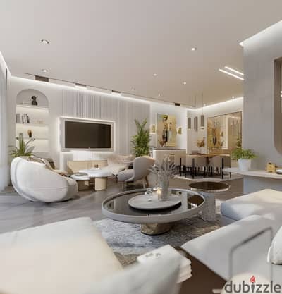 Finished apartment in PX Palm Hills next to Golf Extension and New Giza compounds near Arkan Plaza Sheikh Zayed