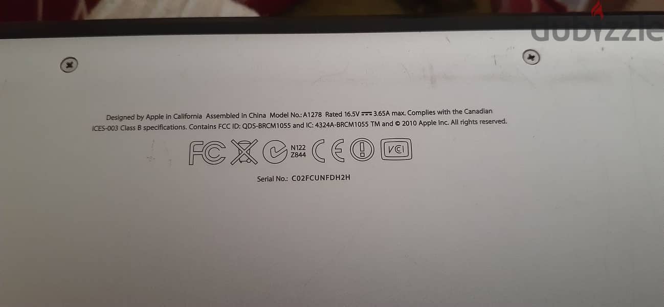 MacBook pro 8.1 core i7 5