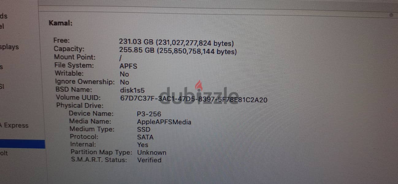 MacBook pro 8.1 core i7 10