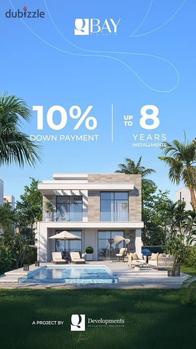 Twin House في Q North افضل فيو في المشروع باقل مقدم10 %بس واطول فتره سداد لحد 10 سنين
