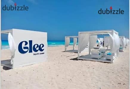 For sale: 45m² studio apartment in GLEE North Coast, fully finished and furnished, with a down payment of only 165,000 EGP and installments up to 10 y