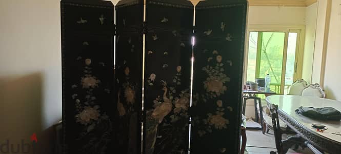 Antique Japanese handmade paravan