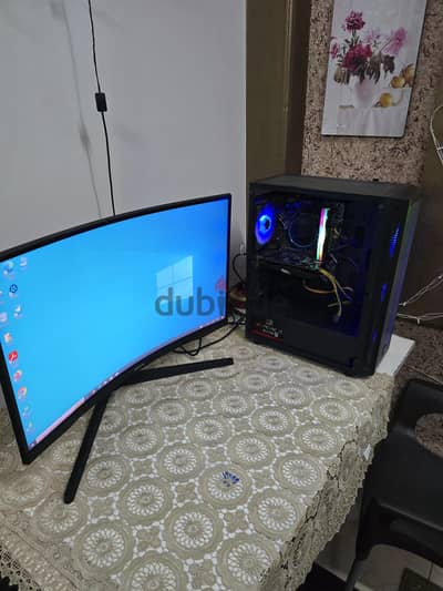 Pc gaming core i5 12400f / كيسة كمبيوتر لسه في الضمان