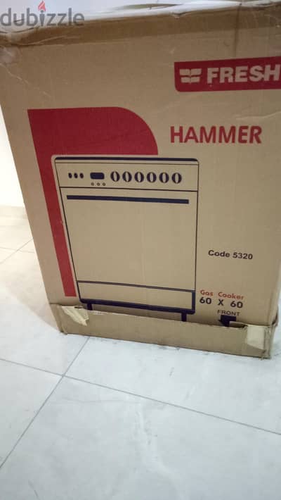 بوتجاز فرش هامر 60سم 4 شعله امان كامل