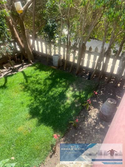  A premium furnished rental opportunity in the heart of Al Rehab!  A ground-floor apartment with a private garden, exceptionally located near major