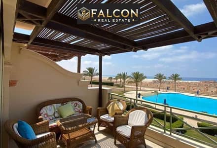 Own a beachfront chalet with ultra-luxury finishing, available for immediate occupancy in La Vista Gardens, Ain Sokhna, next to Porto Sokhna and La Vi