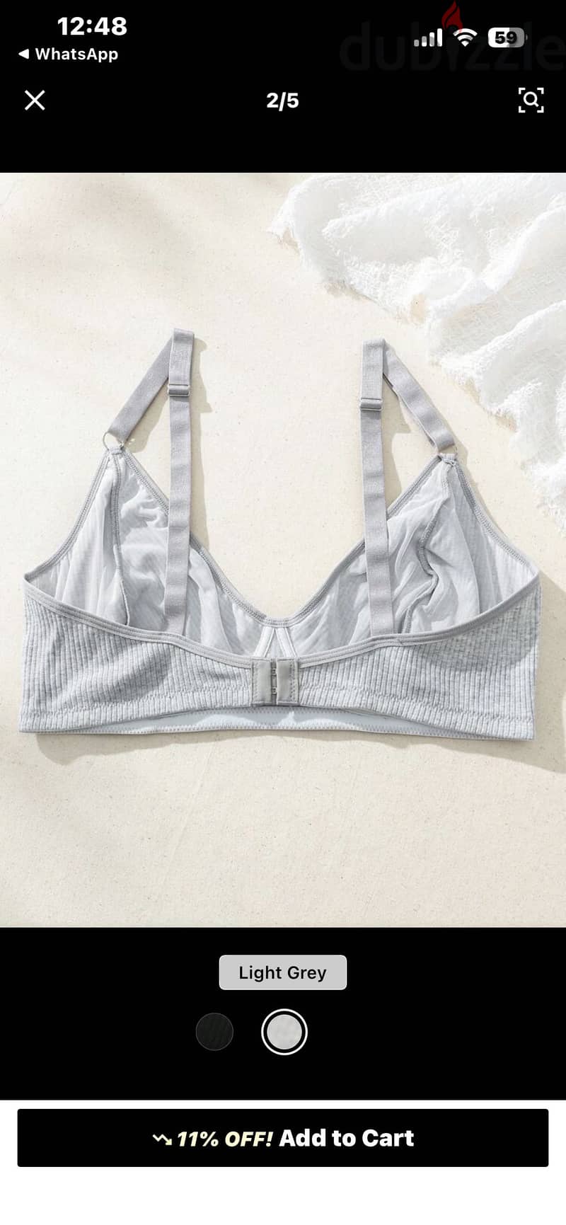 Shein cotton bra 1