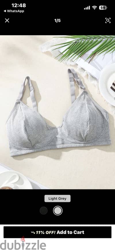 Shein cotton bra