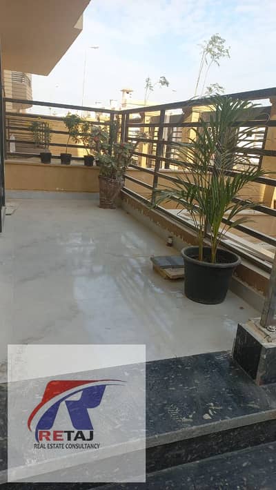 New apartment for rent with kitchen in the First Settlement, Al Qarnafel Villas, with a super deluxe finish, 130 square meters, priced at 16,500 EGP
