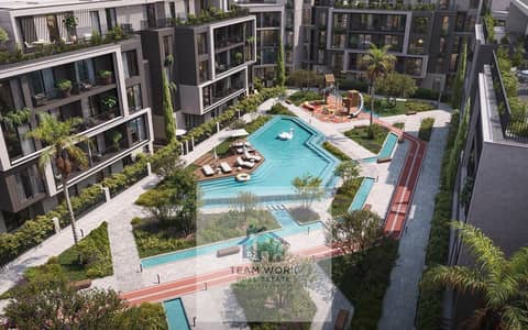 With a down payment of only 269,500 EGP, own your 77m² hotel apartment directly on the desert road in Sheikh Zayed!