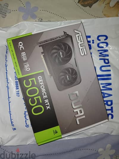 Asus Dual RTX 5050 جديد تماما