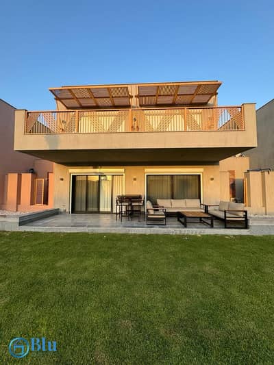 Fully Furnished - First Row G-Villa - 262 SQMs - 4 Bedrooms - Ready to move - For Sale at Playa Ghazala - Prime location
