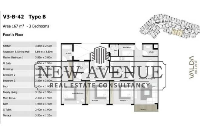 Prime Apartment 181m 3BR And Living 5 % down payment 12 Years No Interest in Mostakbal City beside madinaty