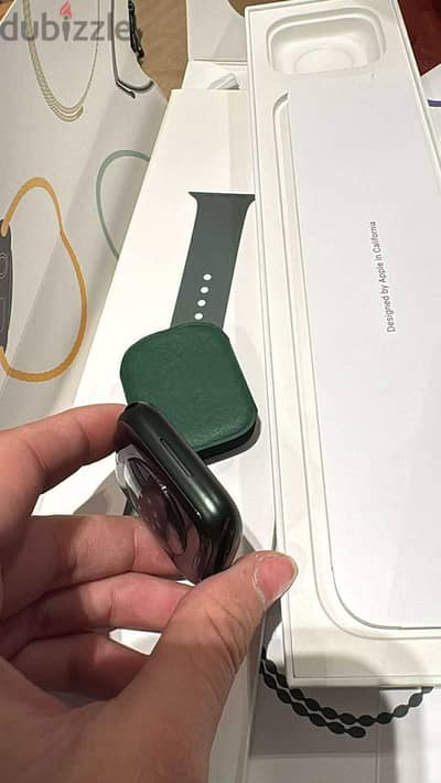 Apple Watch Series 7 – 45mm GPS – Green – 91% Battery – Full Box + Ext