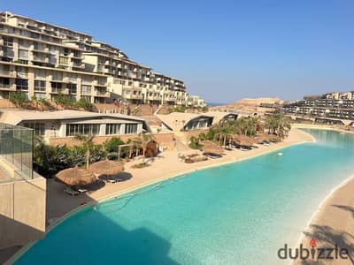 شاليه 120م للبيع بالكامل بالفرش والتكييفات - المونت جلالة العين السخنة | Sea & Lagoon View