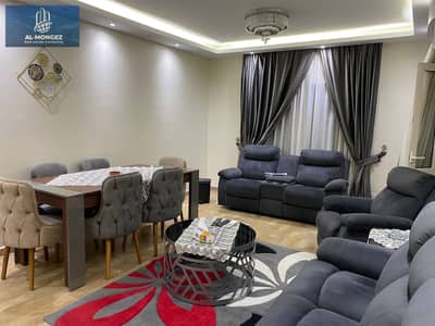 Fully Furnished apartment for rent, 131 square meter, prime location close to The Market in Rehab City, First Settlement, New Cairo