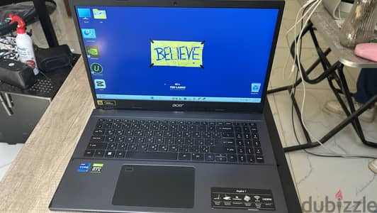 Acer Aspire 7 (i7 جيل 12) - شاشة مُعدلة 100% sRGB + شاحن إضافي أصلي