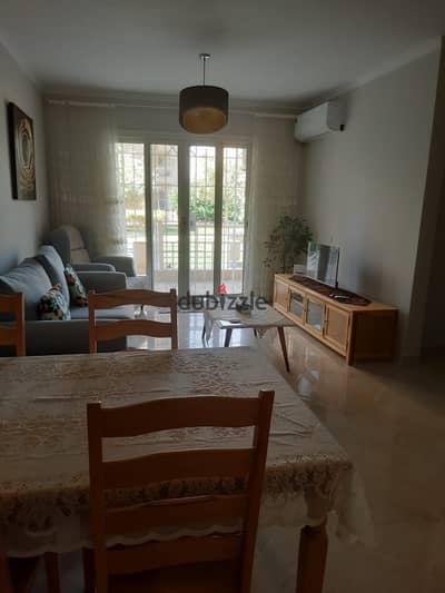 Furnished apartment for rent in Madinaty b11 ground floor with private garden