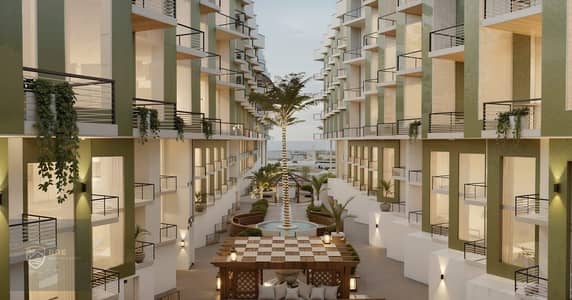 Two-bedroom apartment overlooking the sea with a private beach and aquapark