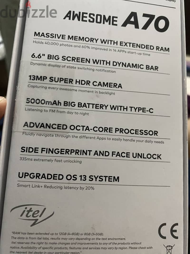 Itel A70 9