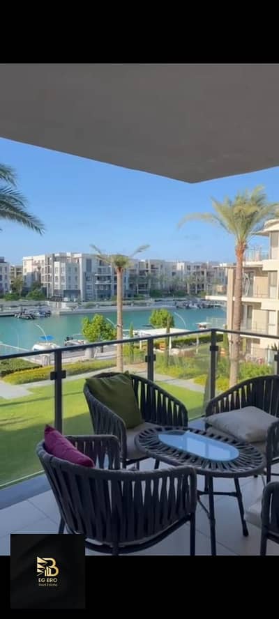 Fully Furnished 3BR Chalet with Canal View for Rent in Marassi Marina 2