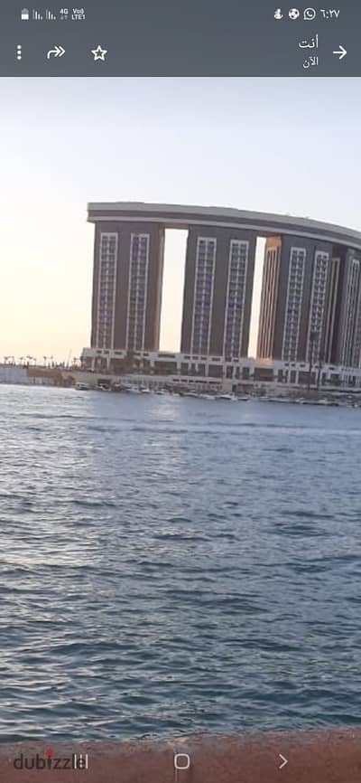 فيلا للإيجار بمارينا 6 صف اول بحيرة وڤيو ابراج العلمين
