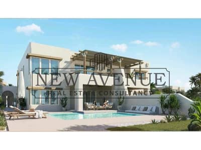 شاليه سينيور مع الروف جاهز للتسليم للبيع في هاسيندا ويست نورث كوست Hacienda West North Coast من تطوير شركة بالم هيلز للتطوير العقاري