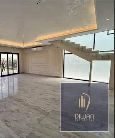 Last ready-to-move finished duplex, open landscape view, cash discount, Al Burouj, El Shorouk near Madinaty.