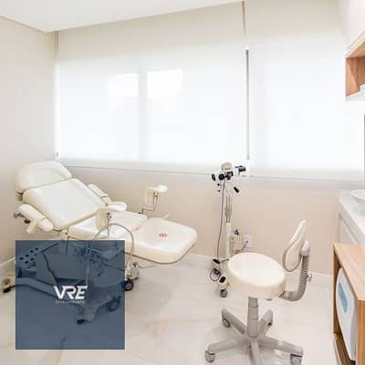 A fully finished 37-square-meter clinic in the largest integrated medical city in East Cairo.