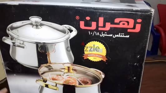 جديدة لم تفتح ولا تستخدم حله زهران اصلي استانلس مقاس 20 بالكرتونه جديد
