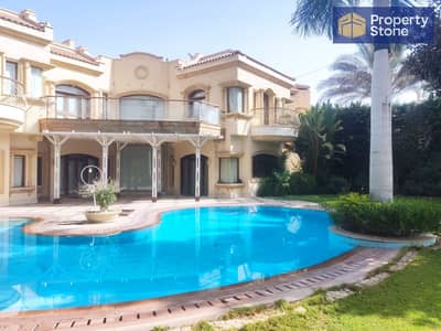 Villa for sale in Katameya Heights compound with a golf view, area 1100 square meters