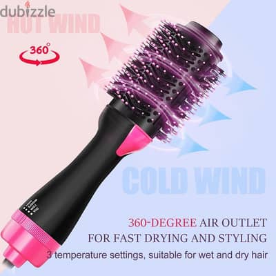فرشة تصفيف شعر  اربعه في واحد يعني جهزه في عشر دقايق بظبط Volumizer 